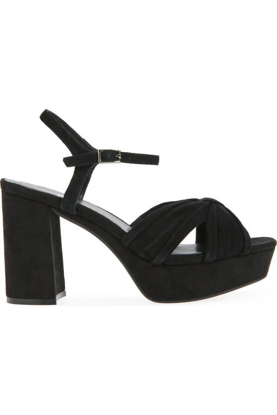 NEW JEFFREY CAMPBELL women's dalida platform heels in black suede